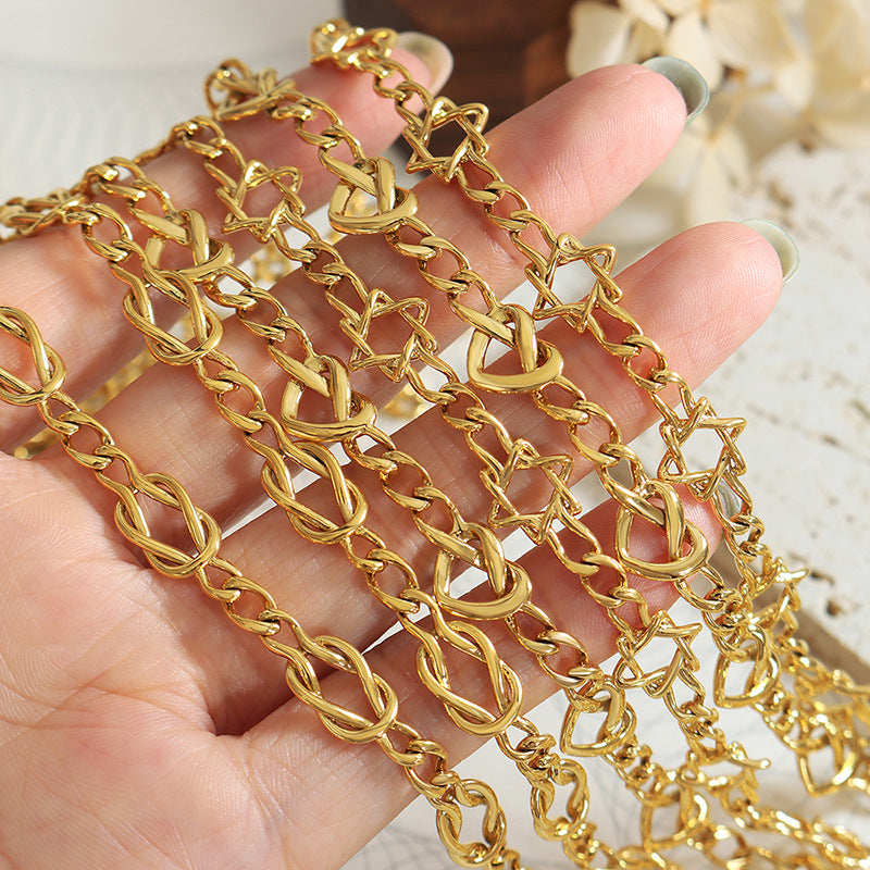 3 Kinds Of Pure Necklace Necklace Bracelet Copper Jewelry Suit