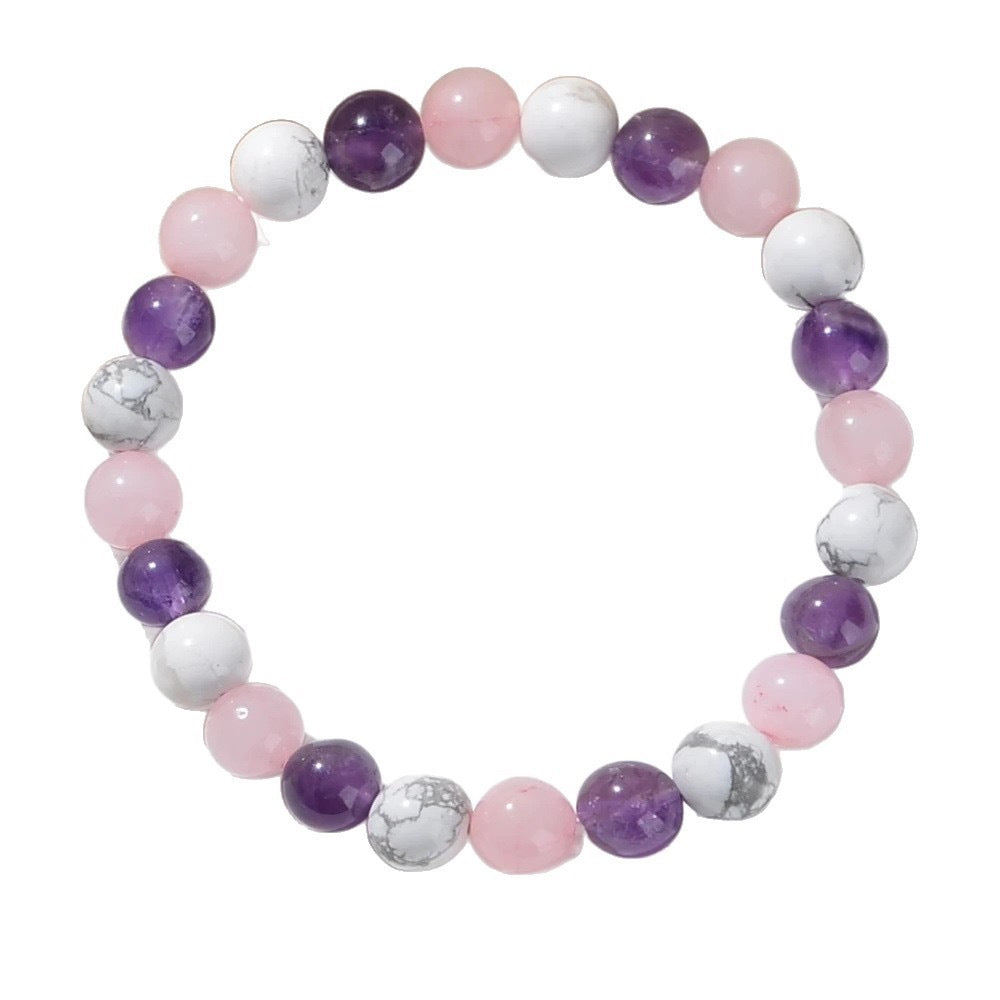 Rare Handmade Womens Bracelet With Amethyst